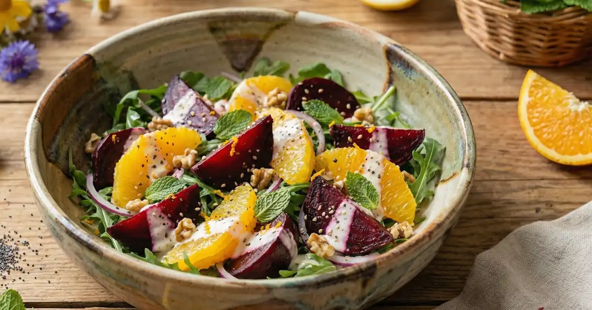 High-Protein Rote-Bete-Orangen-Salat mit Skyr und Minze